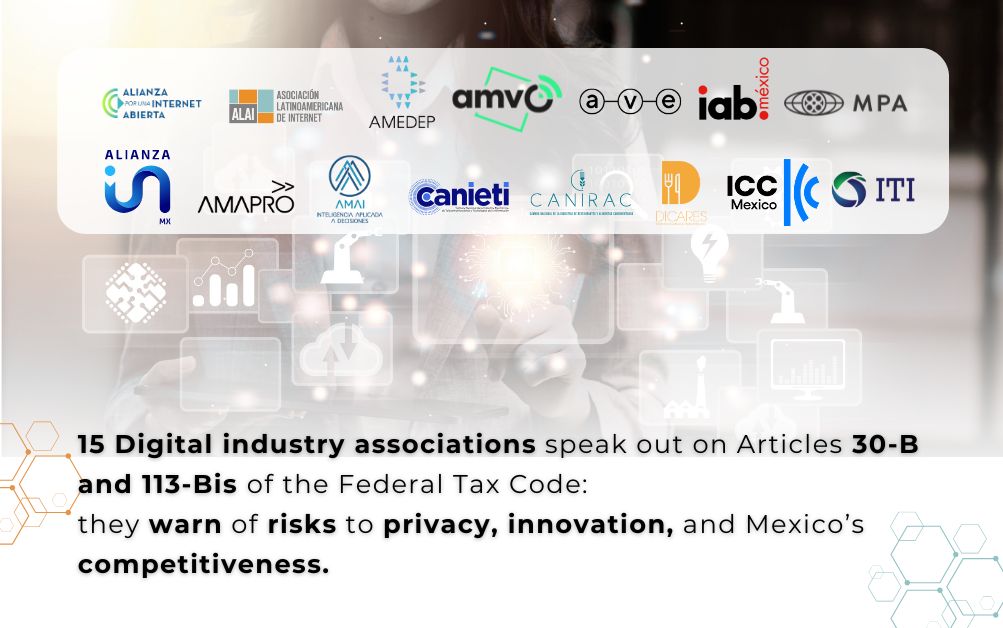 Position of digital industry associations regarding Article 30-B of the Federal Tax<br>Code