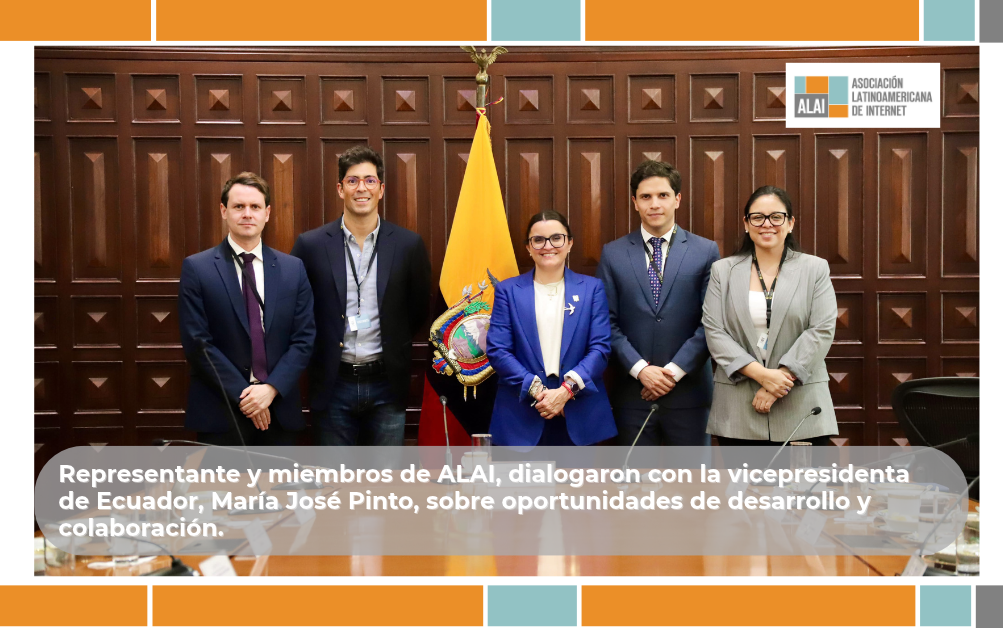 Representante y miembros de ALAI, dialogaron con la vicepresidenta de Ecuador sobre oportunidades de desarrollo y colaboración